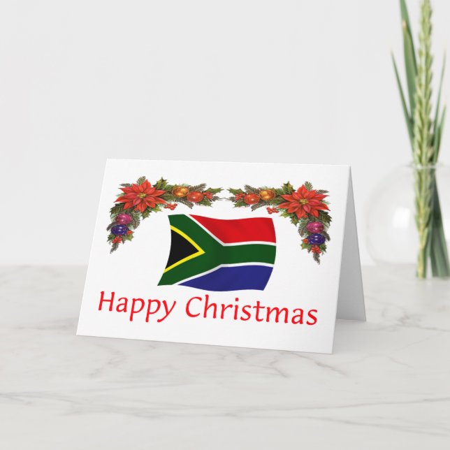 Cartes Pour Fêtes Annuelles Noël en Afrique du Sud (Devant)