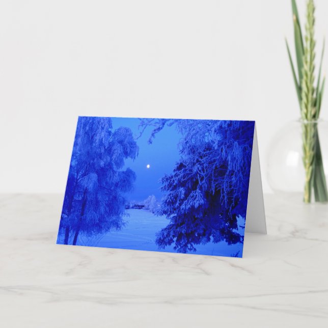 Cartes Pour Fêtes Annuelles Noël en Alaska (Devant)
