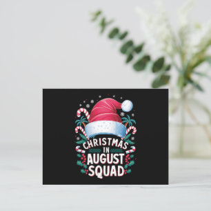 Cartes Pour Fêtes Annuelles Noël En Août Squad Drôle Noël D'Été
