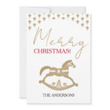 Noël en bois Rocking Horse