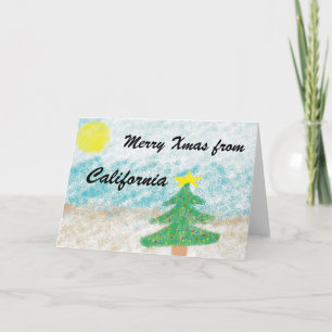 Cartes Pour Fêtes Annuelles Noël en Californie