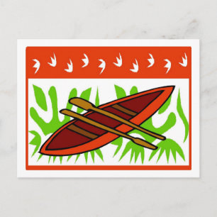 Cartes Pour Fêtes Annuelles Noël en canot Abstrait
