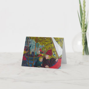 Cartes Pour Fêtes Annuelles NOËL EN CHOLET (couleurs profondes)