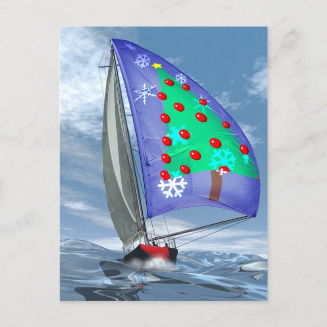 Cartes Pour Fêtes Annuelles Noël en mer (Devant)