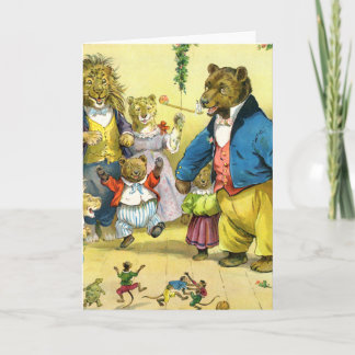 Cartes Pour Fêtes Annuelles Noël En Terre Animale