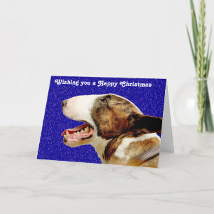 Cartes Pour Fêtes Annuelles Noël English Bull Terrier