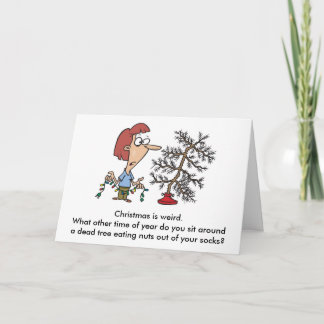 Cartes Pour Fêtes Annuelles Noël est bizarre.