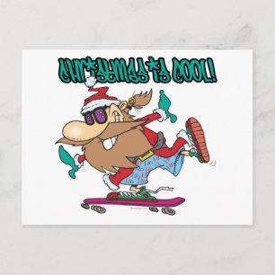 Cartes Pour Fêtes Annuelles noël est cool ghetto skater skate skateboard père