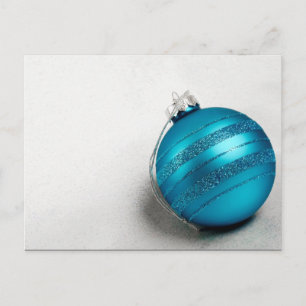 Cartes Pour Fêtes Annuelles Noël et Hanoukka Blue Holiday Ornament