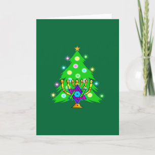 Cartes Pour Fêtes Annuelles Noël et Hanoukka ensemble