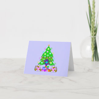 Cartes Pour Fêtes Annuelles Noël et Hanoukka ensemble