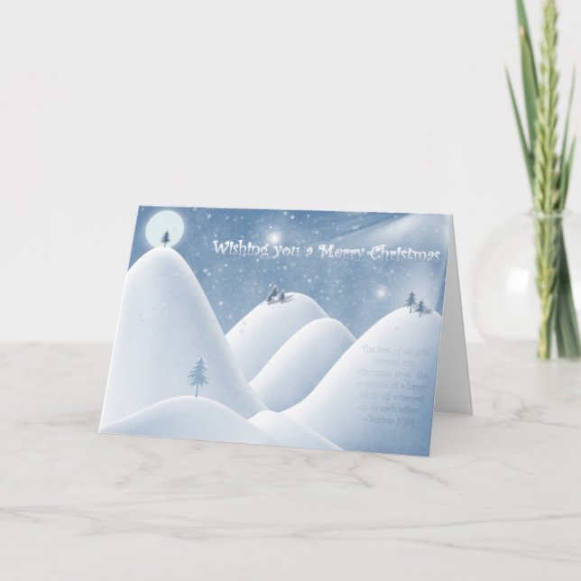 Cartes Pour Fêtes Annuelles Noël et hiver (Devant)
