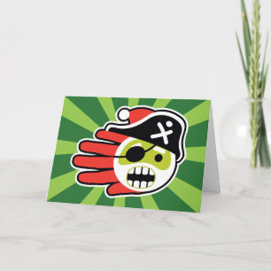 Cartes Pour Fêtes Annuelles Noël et vacances Pirate Père Noël