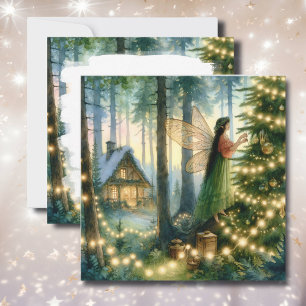 Cartes Pour Fêtes Annuelles Noël fantaisiste au cœur de la chaumière