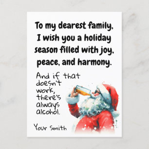 Cartes Pour Fêtes Annuelles Noël festif amusant