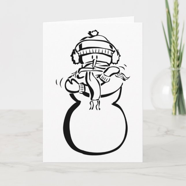 Cartes Pour Fêtes Annuelles Noël froid humoristique drôle de vacances de (Devant)