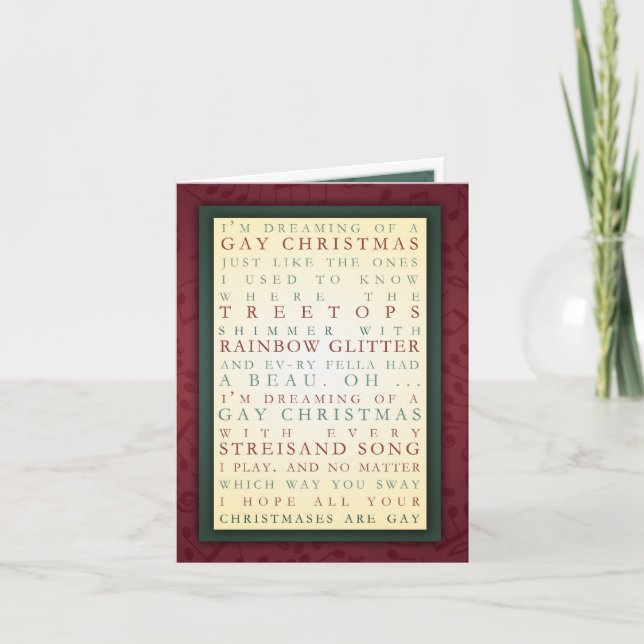 CARTES POUR FÊTES ANNUELLES NOËL GAI (Devant)