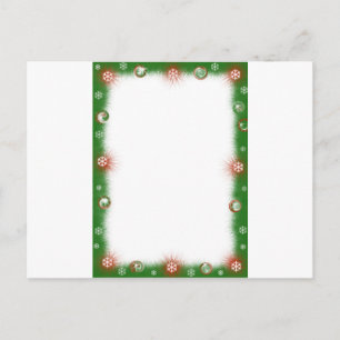 Cartes Pour Fêtes Annuelles Noël Garland Frontière floue