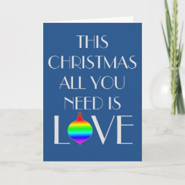 Cartes Pour Fêtes Annuelles Noël gay classique et élégant