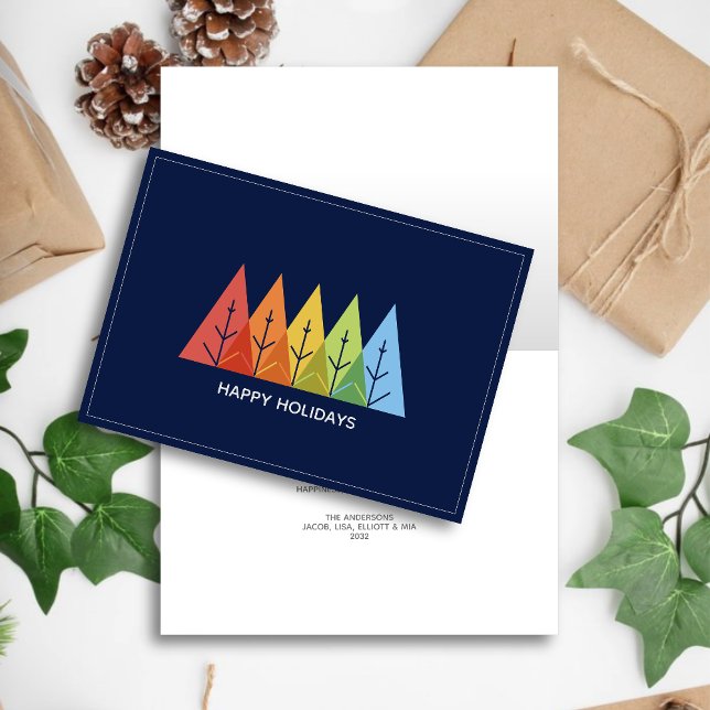 Cartes Pour Fêtes Annuelles Noël Géométrique moderne (Créateur téléchargé)