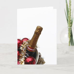 Cartes Pour Fêtes Annuelles noël glacière champagne