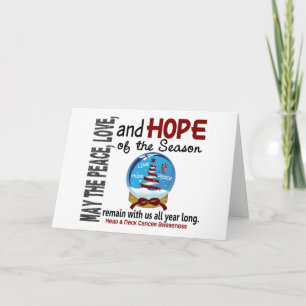 Cartes Pour Fêtes Annuelles Noël Globe des neiges 1 Tête & Cou Cancer
