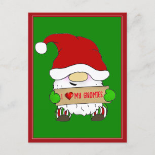 Cartes Pour Fêtes Annuelles Noël Gnome
