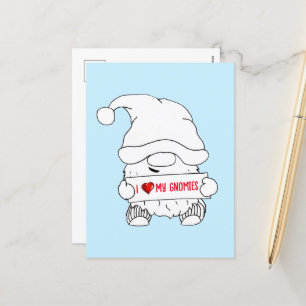 Cartes Pour Fêtes Annuelles Noël Gnome