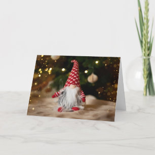 Cartes Pour Fêtes Annuelles Noël Gnome mignon