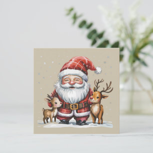 Cartes Pour Fêtes Annuelles Noël Gnome Saison Hiver Amateur de Gnomes Vacances