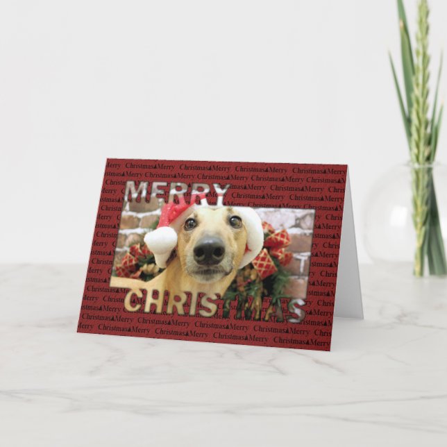 Cartes Pour Fêtes Annuelles Noël - Greyhound - Pena (Devant)