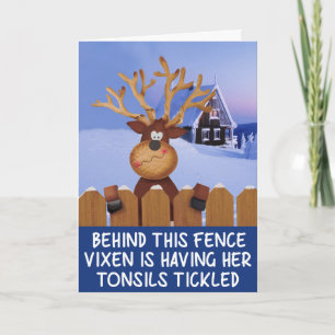Cartes Pour Fêtes Annuelles Noël grossier de renne