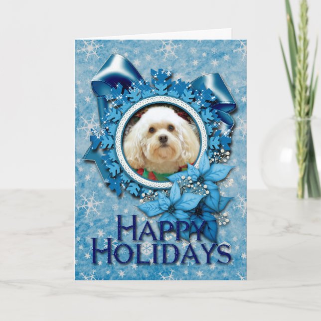 Cartes Pour Fêtes Annuelles Noël - Havanese - maçon (Devant)