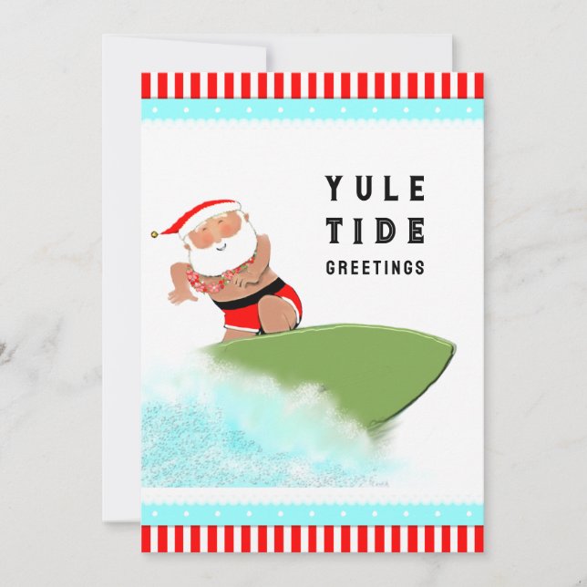 Cartes Pour Fêtes Annuelles Noël Hawaii (Devant)