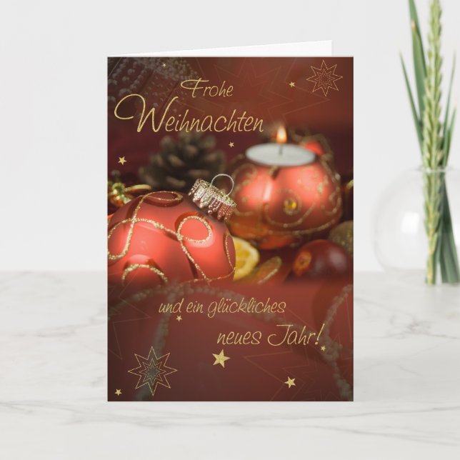 Cartes Pour Fêtes Annuelles Noël heureux (Devant)