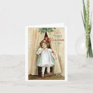 Cartes Pour Fêtes Annuelles Noël heureux à vous - Ellen Clapsaddle