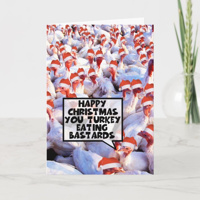 Cartes Pour Fêtes Annuelles Noël hilarant (Devant)