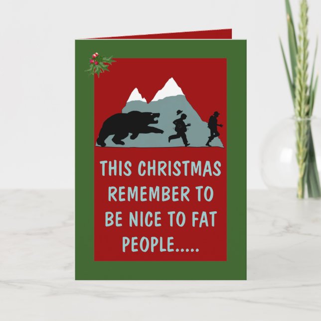 Cartes Pour Fêtes Annuelles Noël hilarant (Devant)