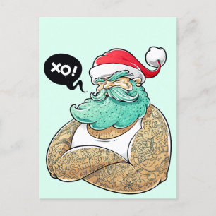 Cartes Pour Fêtes Annuelles Noël Hipsta Santa Claus