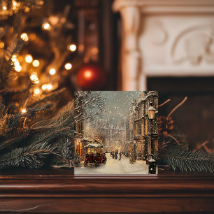 Cartes Pour Fêtes Annuelles Noël hivernal intemporel à Londres