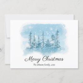 Cartes Pour Fêtes Annuelles Noël hivernal neige imprimé
