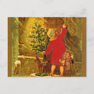 Cartes Pour Fêtes Annuelles Noël hongrois de 1896