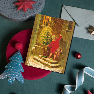 Cartes Pour Fêtes Annuelles Noël hongrois de 1896