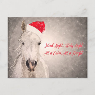 Cartes Pour Fêtes Annuelles Noël Horse PostCard