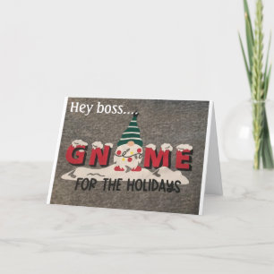 CARTES POUR FÊTES ANNUELLES NOËL **HUMOUR** POUR "BOSS" À NOËL
