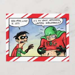 Cartes Pour Fêtes Annuelles Noël intolérant à la lactose d'homme de cheville