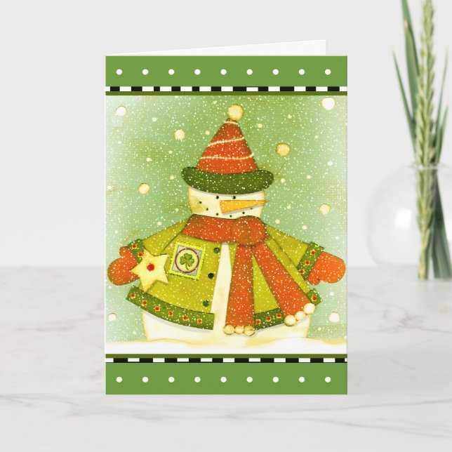 Cartes Pour Fêtes Annuelles Noël irlandais (Devant)
