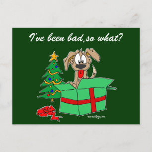 Cartes Pour Fêtes Annuelles Noël J'Ai Été Mauvais Alors Quoi ?