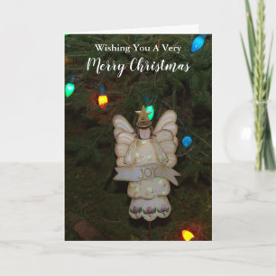 Cartes Pour Fêtes Annuelles Noël Joie Angel Arbre Lumières