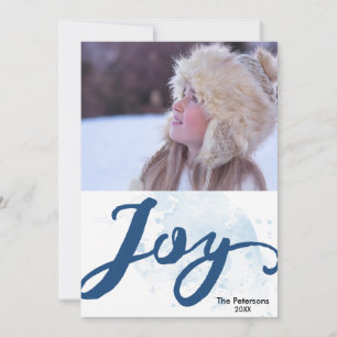 Cartes Pour Fêtes Annuelles Noël Joie aquarelle Brushstroke Photo de vacances